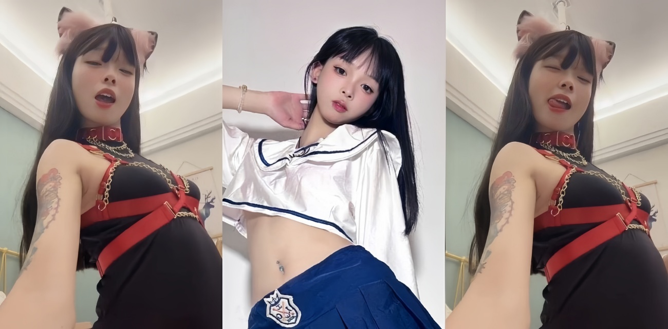 抖音高颜值嫩妹 聂傲娇 私拍福利 COS性感小狐狸 伸舌勾引跪求大神狂操！